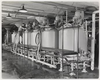 (MUTUAL ORANGE DISTRIBUTORS) Album of approximately 33 silver prints depicting the Redland, California distribution companys process.